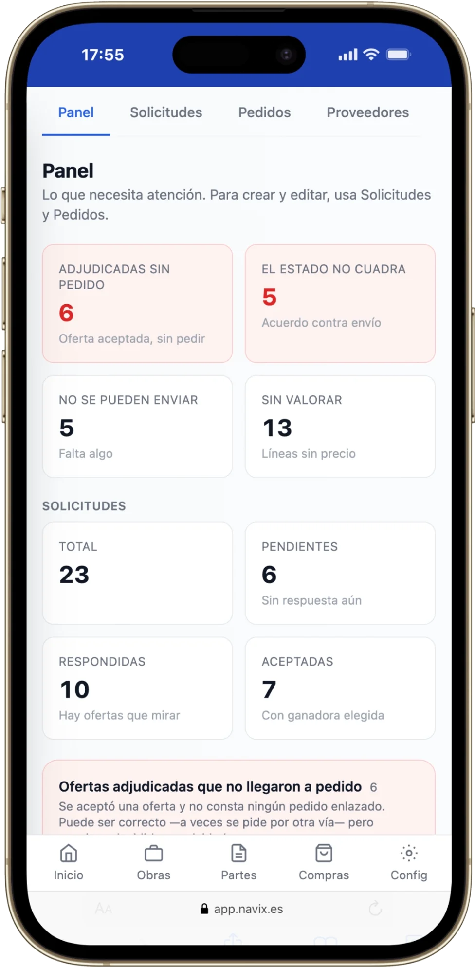 Lo que se te está escapando, en la primera pantalla — en el móvil