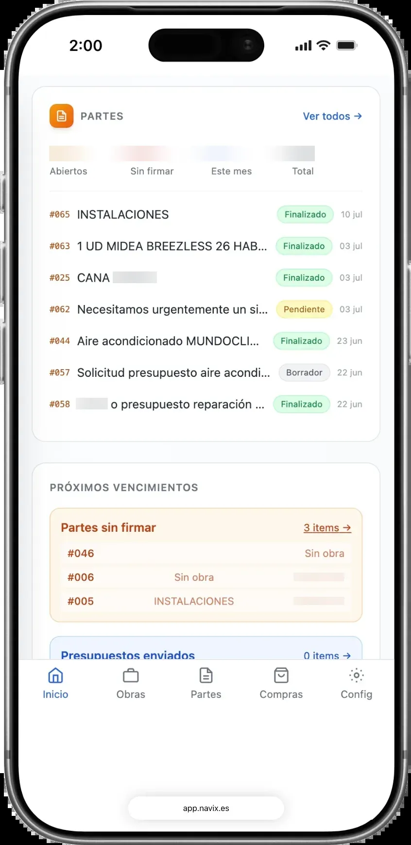Foto, descripción, firma. Listo. — vista móvil